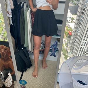 UO black flowy skirt